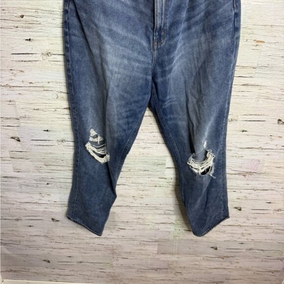 AMERICAN EAGLE Mom Jeans 18 Long blue - Picture 2 of 8